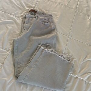 Judy Blue Light Gray Ankle Jeans